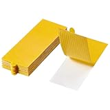 RIMELA Double Sided Adhesive Tape, Heavy Duty Mounting Tape for Bedskirts, Slipcovers, Photos, Decorations, Easy to Use (Semi-Transparent, 10 Sheets, 40 Pieces)