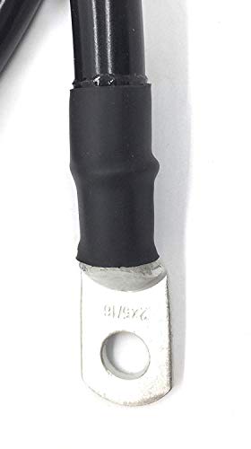 END GAME 2 AWG Gauge Marine Grade Battery Cables, Made in USA, Fully Assembled with Heavy Duty Tinned Lugs, 1ft-15ft Lengths Available (Red/Black Set, 2ft - 3/8” Lugs)