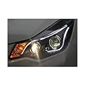 Auto-Styling-Scheinwerfer Kompatibel for Subaru XV-Scheinwerfer 2012-2015 Scheinwerfer DRL Bi-Xenon-Objektiv Fernlicht Parken(6000K)