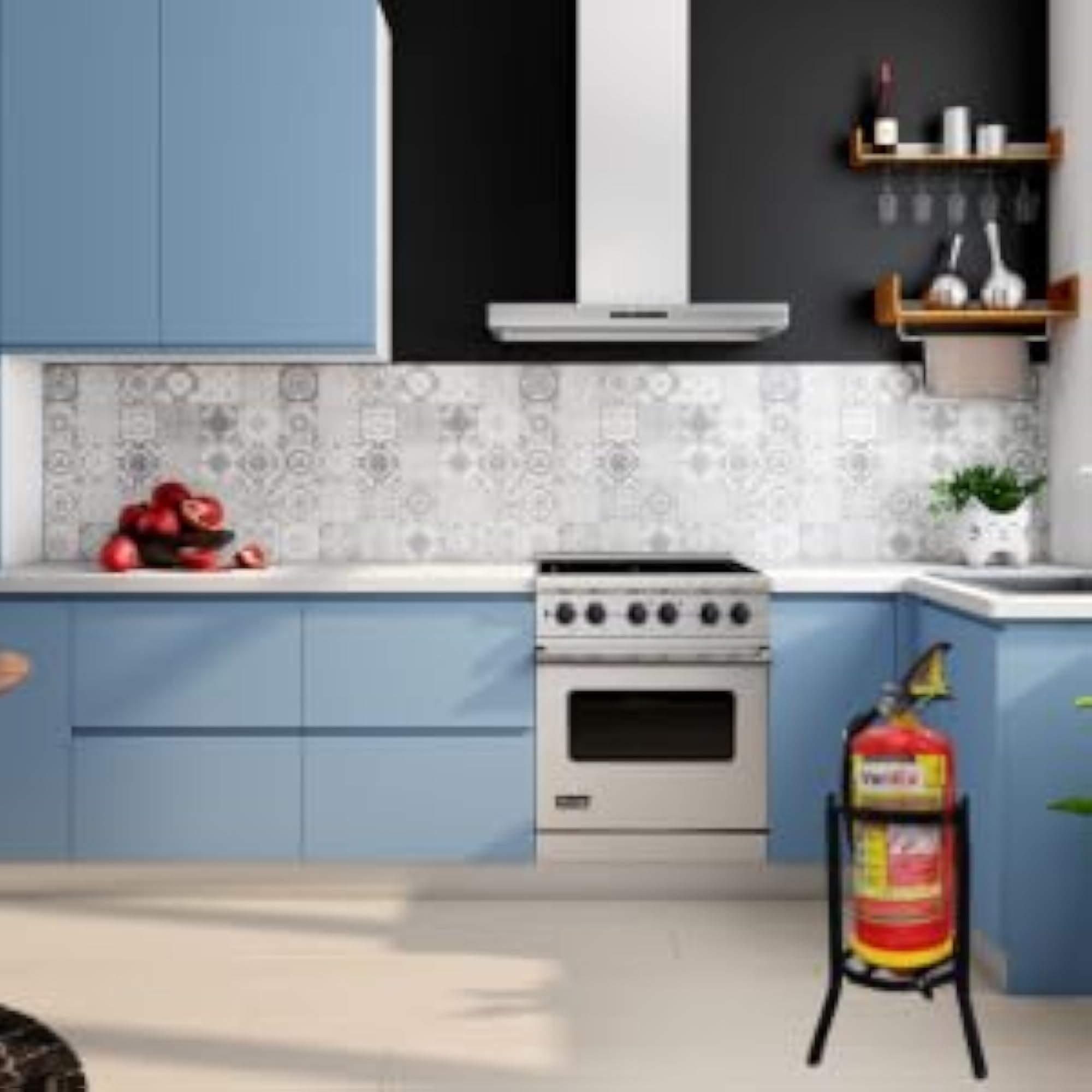 Heavy-Duty Fire Extinguisher Floor Stand
