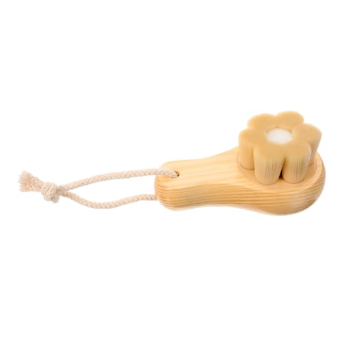 WRITWAA cepillo de limpieza exfoliar piel depuración simple cepillo herramienta limpiador para mujeres depurador fibra artificial