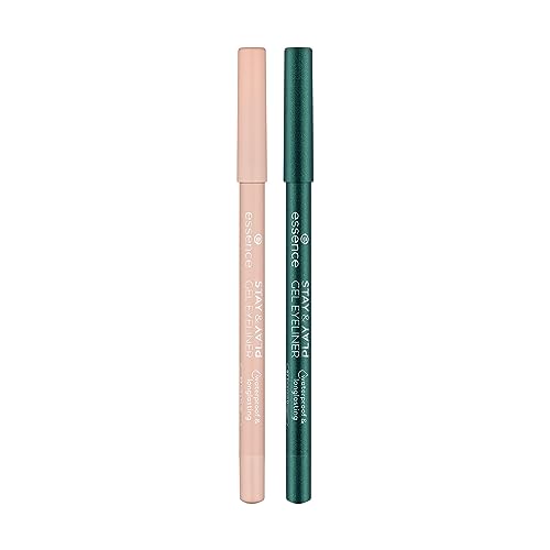 Essence Stay & Play Gel Eyeliners Bundle Silky Nude y Emerald Dragon miniatura 1