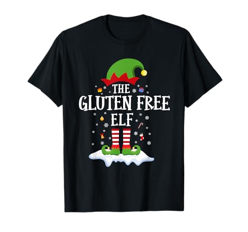 The Gluten Free Elf Funny Christmas Matching Family Pajama T-Shirt
