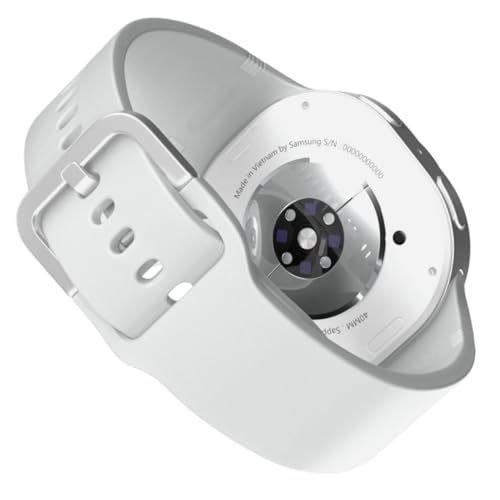 Image of Samsung Galaxy Ai Watch 8 Latin American Version Sm-L320 (40mm) Bluetooth Wellness Tips Heart Rate Sleep to Workout Fitness Tracker (Silver /White Band SM-L320NZSALTA)