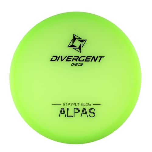 Divergent Discs Alpas StayPut Glow Putt & Approach Disc - Glow in The Dark Disc for Night Rounds