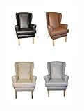 Generic Wing Chair Orthopaedic High back Lumbar Support High seat Chair (Grey)