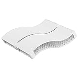 Solution peu encombrante de 140 x 200 cm pour les chambres de toutes tailles : la livraison compressée permet un transport facile dans des cages d'escalier étroites. Parfait pour les célibataires et les couples qui recherchent un soutien moyennement ferme, également comme lit d'appoint ou dans de petits appartements (tendances de la maison 2025 : chambre à coucher modulaire).