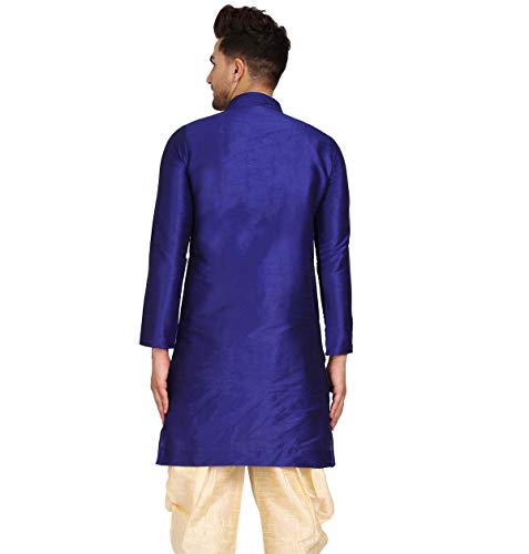 Image of Men's Ethnic Silk Loop Button Kurta