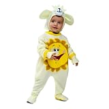 My Other Me - Disfraz unisex de Oso amarillo para bebé con gorro y mono talla 7-12 meses. Ternura asegurada en sus primeras fiestas de disfraces