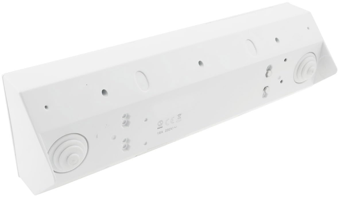 ChiliTec Bloc multiprise d'angle 4 prises avec USB-A USB-C PD pour bureau, cuisine, atelier, blanc