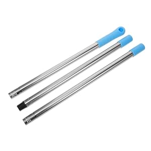 OATIPHO Edelstahl Moppstange mit blauem Griff