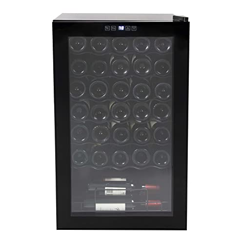 Magic Cool Mcwc34Si Wine Cooler Refrigerator, 34-Bottle, Metallic #TOP2