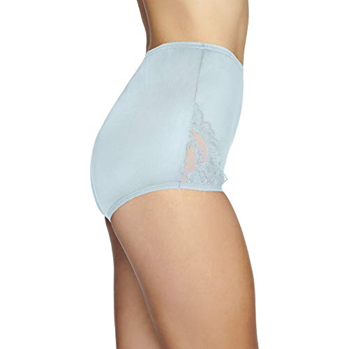 Image of Vanity Fair Women's Underwear Perfectly Yours Traditional Nylon Brief Panties, Clear Waters, X-Large (8)