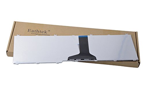 Eathtek Replacement Keyboard for Toshiba Satellite C650 C655 C655D C660 L655D C675 L650 L655 L670 L675 L750 L755 seris Black US Layout, Compatible Part# NSK-TN001 PK130CK2A00 NSK-TN0SV 9Z.N4WSV.001 - Thumbnail 2