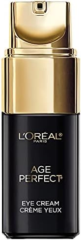 L'Oreal Paris Age Perfect Anti-Aging Under Eye Cream, Vitamin E, Antioxidants, Reduces Dark Circles, Puffiness, Age Perfect Cell Renewal, sensitive skin, Dermatologist Tested, Paraben Free, 0.5 fl oz