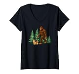 Photo Gallery donna sasquatch bigfoot walking dog funny dog walker diog seduto maglietta con collo a v Photo Gallery donna sasquatch bigfoot walking dog funny dog walker diog seduto maglietta con collo a v