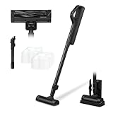 【壁際のゴミも取り逃さない】アイリスオーヤマ コードレス掃除機 紙パック式 軽量1.3kg 置くだけで充電 きわまでヘッド パワーヘッド搭載 ハンディクリーナー SBD-7AZ1P-B【Amazon.co.jp限定】