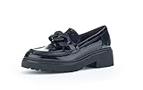 Gabor Damen Slipper, Frauen Slip On,Wechselfußbett,Best Fitting,Slip-ons,Mokassins,Halbschuhe,Schlupfschuhe,Loafer,schwarz (Uni),38.5 EU / 5.5 UK