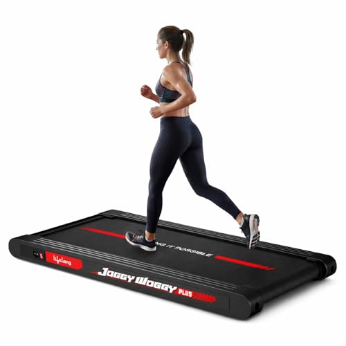Image of Lifelong Joggy Woggy Plus Walking Pad for Home | 4.5 HP Treadmill with Vibration Plate | 3-in-1 Walk, Jog & 4 Vibration Modes | LED Display | 0-8 km /h | Gym Equipment for Home Workout | Supports 120kg