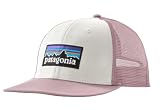 Patagonia P-6 Logo Trucker Hat – White w/Quiet Violet