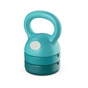 Adjustable Kettlebell Set 5.4kg/12lbs – Strength Training Kettle Bell Weight for Men/Women Home Gym – 4 Different Settings 2.3/3.6/4.1/5.4kg (Blue)