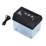 【Couteau en métal robuste】 Avec notre mini destructeur de papier, vous pouvez détruire facilement et efficacement les documents confidentiels et les papiers inutiles. Grâce à la lame en métal de haute qualité, ce destructeur de documents est particulièrement et résistant à l'usure. Vous pouvez compter sur lui pour fournir des années d’utilisation fiable et des performances de déchiquetage de ordre.
