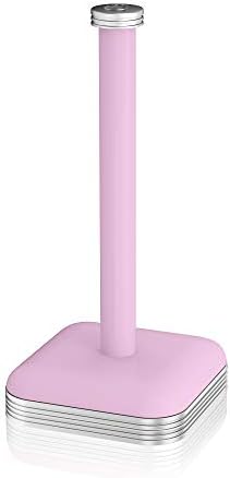Swan Retro Kitchen Roll Holder with Steel Weighted Base, Pink