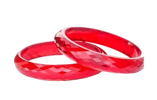 Glass Bangle with Diamond Cutting Pattern Glossy Finished Bangle Women and Girls Fashionable Designer Kada BY HALLO LAMPS INDIA (Style 1, 2.4) (B0BSFTKQWX) Amazon Price History, Amazon Price Tracker