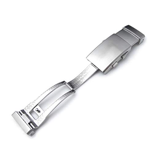 Miltat 18Mm Wetsuit Ratchet Buckle Diver Extension Clasp, 316L Stainless Steel Brushed #TOP1