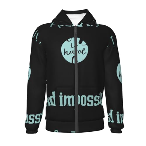 A Truly Great Boss Kid Hoodies Boys Zip Up Sweatshirts Girls Pullover with Pocket2