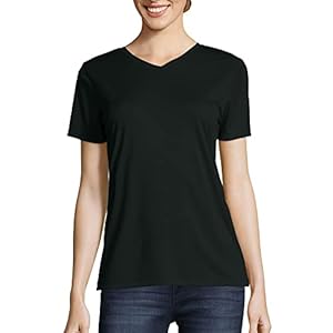Hanes Womens Cooldri Short Sleeve Performance V-Neck T-Shirt (1 Pack)