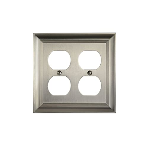 Ckp Brand #31194 Double Duplex Wall Plate, Brushed Nickel #TOP16