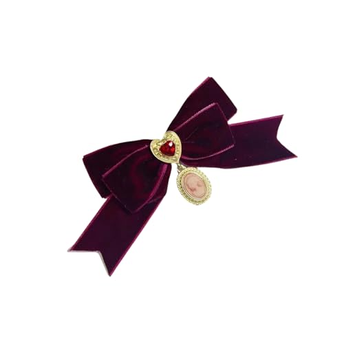 Broche à la mode en velours faite main accessoire veste femme