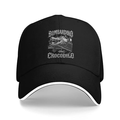 Casquette de baseball décontractée Bombardino Crocodilo look rétro anti-UV