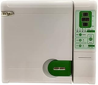 EustomA 16L Autoclave Lab Equipment Class B Pre-Vacuum Steam Unit High Pressure Digital Display Green Blue