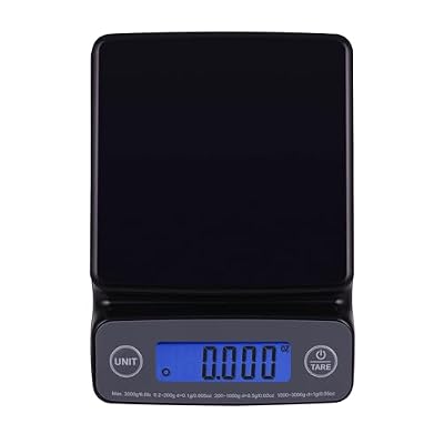 High Precision Digital Kitchen Scale with Blue Backlit Display, 6LB Capacity