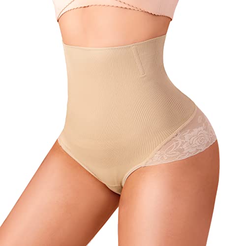 Tummy Control Underwear For Women Lace High Waisted Shaping Panties Body Shaper Seamless Slimming Shapewear Briefs #TOP3