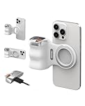 TELESIN Fun Shot Magnetic Phone Grip, Magnetic Camera DSLR Style Shutter Grip for iPhone & Android w Detachable Bluetooth Control - 1/4" Thread - Comfort Ergonomic Phone Camera Grip