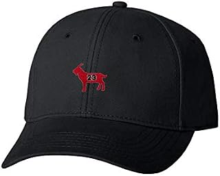 Adjustable Black Adult G.O.A.T. Jordan #23 Goat Greatest of All Time Embroidered Dad