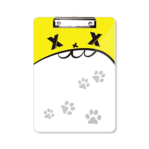 Porte-bloc A4 motif chat gris pour écrire facilement sans bureau