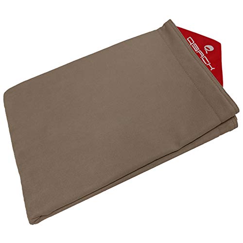 QSack Indy Sitzsack Bezug ohne Füllung, Indoor Sitzsack Hülle 140 x 180 cm (dunkelsand) Cover