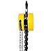 Manual Chain Hoist, 2 Ton 4400 lbs Capacity 10 Ft Lift, Heavy Duty Alloy Steel Hand Chain Block with Dual Hooks, Mechanical Load Brake, Industrial Lifting Pulley for Garage, Construction, Warehouse,Ye