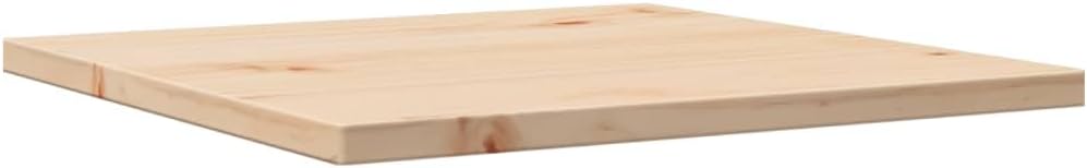 Replacement Dining Table Top, 50x50x1.7 cm, Square Coffee Table, Restaurant Bar Table, Commercial Use, Solid Pine Wood, Brown, Ideal for Dining Rooms and Cafes