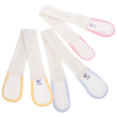 CHILDWEET 3Pcs Adjustable Cotton Diaper Fixing Belts for Toddlers Soft Nappy Fastening Straps Diaper for Cloth Diapers for Newborns and Boy Girl
