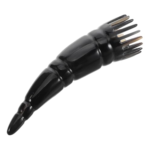 Ipetboom Head Comb Buffalo Horn Massager Natural Material Static- Hair Smoothing Tool