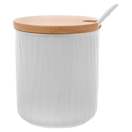Tarro de cerámica para condimentos con diseño elegante de 300ml para encimera 2