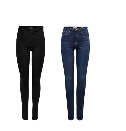 ONLY Jeans Schwarz M / 30L Skinny Jeans Blau (Dark Blue Denim) M / 30L