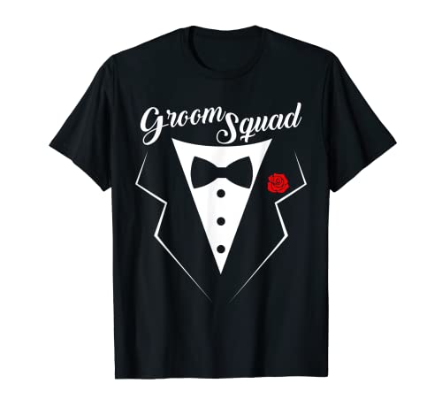 Hombre Groom Squad Bachelor Party Camiseta Camiseta