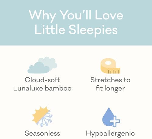 Little Sleepies Two-Piece Pajama Set for Boys & Girls, Soft Viscose from Bamboo Toddler Pajamas for Kids, Family Matching PJs
