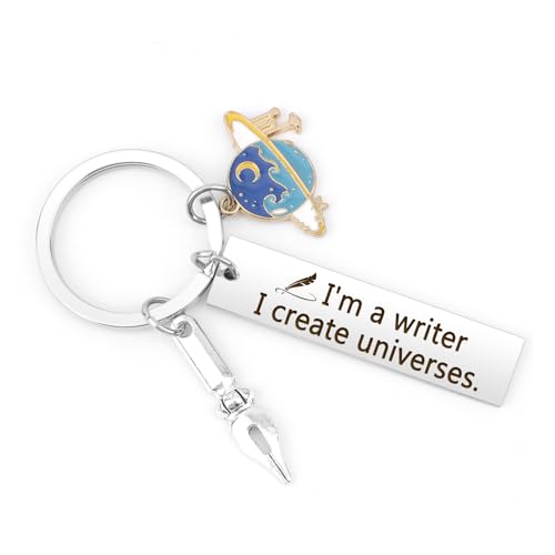 JIOMULIG Writer Keychain Gifts for Women Author Gift Writer Thank You Appreciation Keychain...